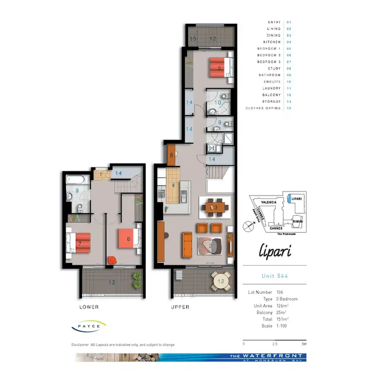 Floorplan of Homely apartment listing, 544/2 The Crescent, Wentworth Point NSW 2127
