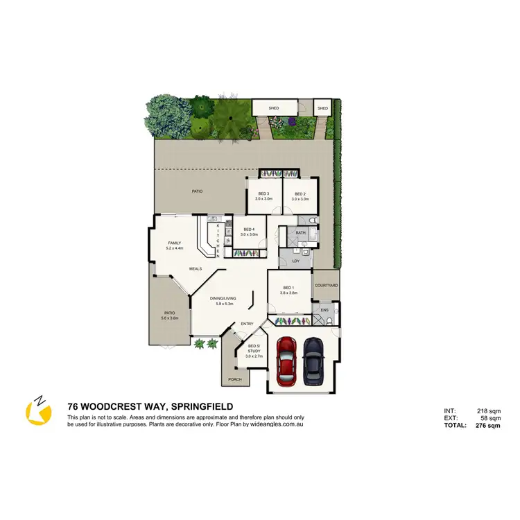 Floorplan of Homely house listing, 76 Woodcrest Way, Springfield QLD 4300