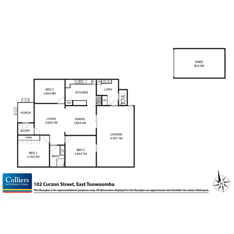 Floorplan of Homely house listing, 102 Curzon Street, East Toowoomba QLD 4350