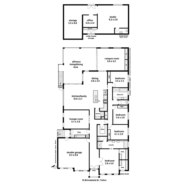 Floorplan of Homely house listing, 50 Brindabella Drive, Tatton NSW 2650