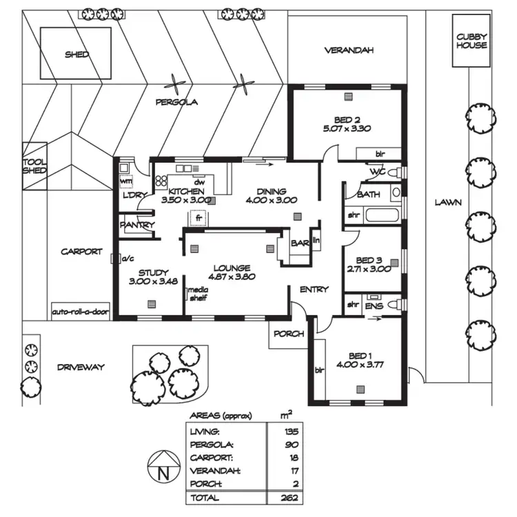 Floorplan of Homely house listing, 35 Lennox Drive, Paralowie SA 5108