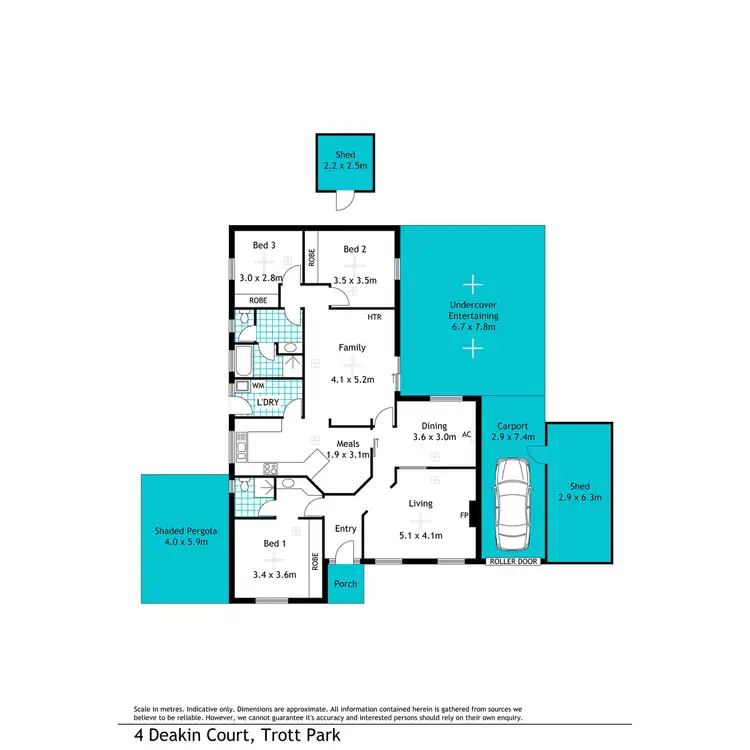 Floorplan of Homely house listing, 4 Deakin Court, Trott Park SA 5158