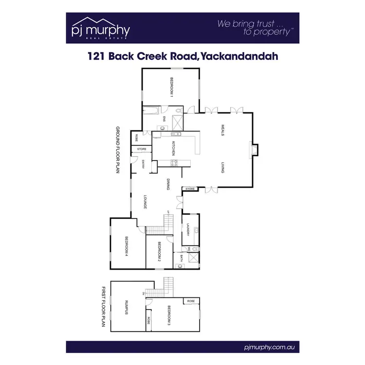 Floorplan of Homely rural property listing, 121 Back Creek Road, Yackandandah VIC 3749