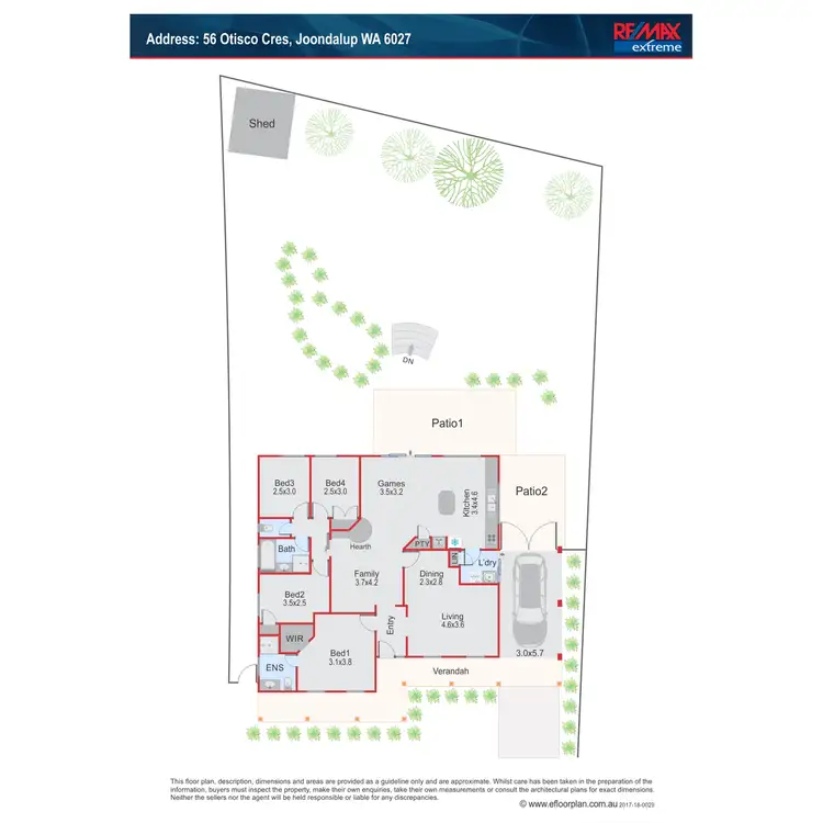 Floorplan of Homely house listing, 56 Otisco Crescent, Joondalup WA 6027