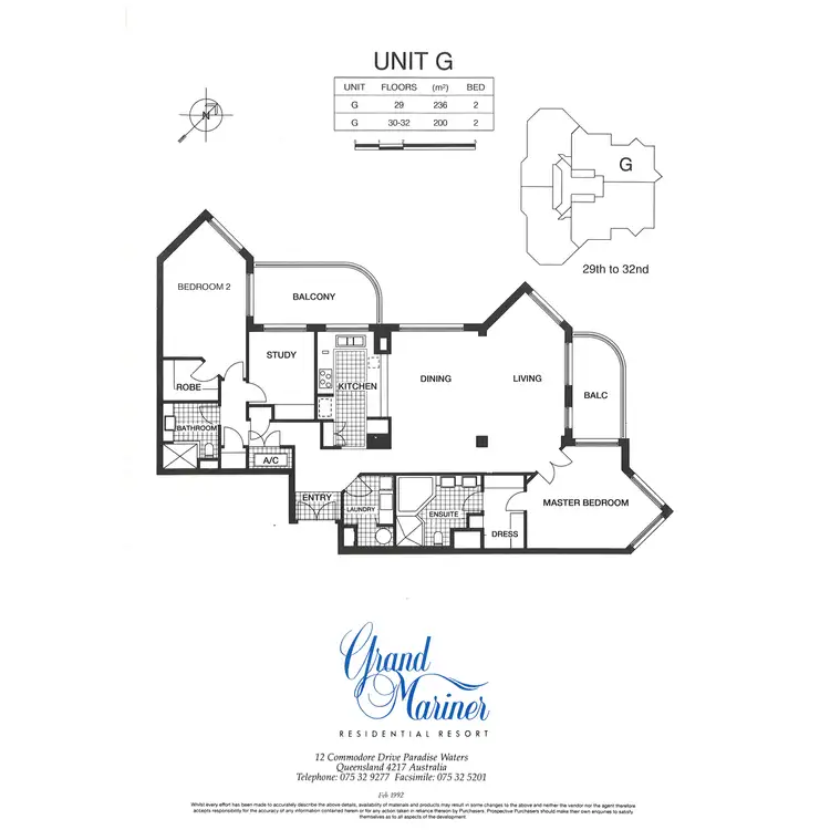 Floorplan of Homely apartment listing, 171 Grand Mariner, Commodore Drive, Paradise Waters QLD 4217