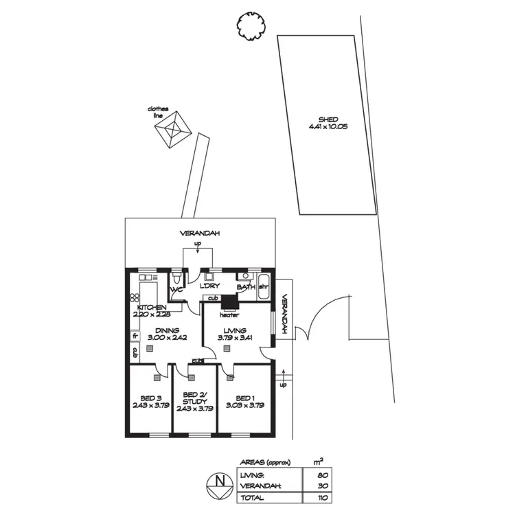 Floorplan of Homely house listing, 9 Mostyn Avenue, Northfield SA 5085