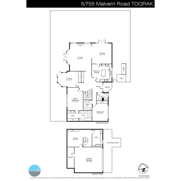 Floorplan of Homely townhouse listing, 5/755 Malvern Road, Toorak VIC 3142