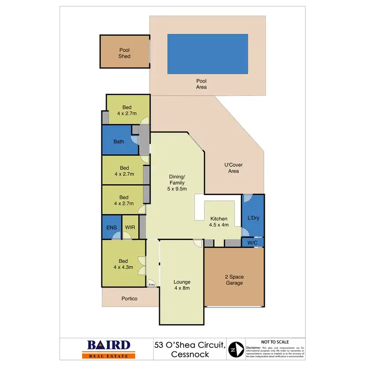 Floorplan of Homely house listing, 53 O'Shea Circuit, Cessnock NSW 2325