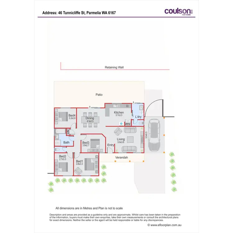 Floorplan of Homely house listing, 46 Tunnicliffe Street, Parmelia WA 6167