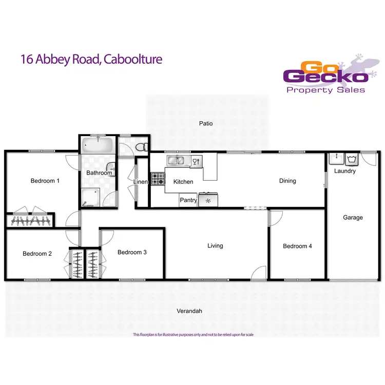 Floorplan of Homely house listing, 16 Abbey Road, Caboolture QLD 4510