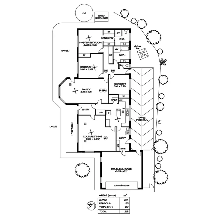 Floorplan of Homely house listing, 1 Pirralilla Place, Stirling SA 5152