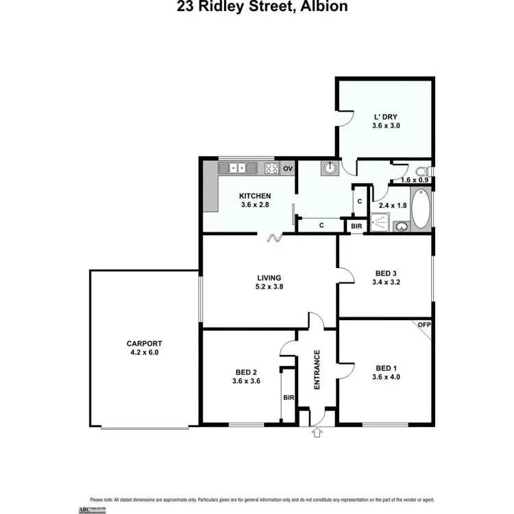 Floorplan of Homely house listing, 23 Ridley Street (Albion), Sunshine VIC 3020