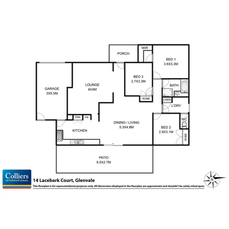 Floorplan of Homely house listing, 14 Lacebark Court, Glenvale QLD 4350
