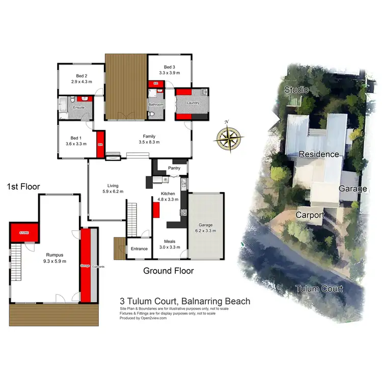 Floorplan of Homely house listing, 3 Tulum Court, Balnarring Beach VIC 3926