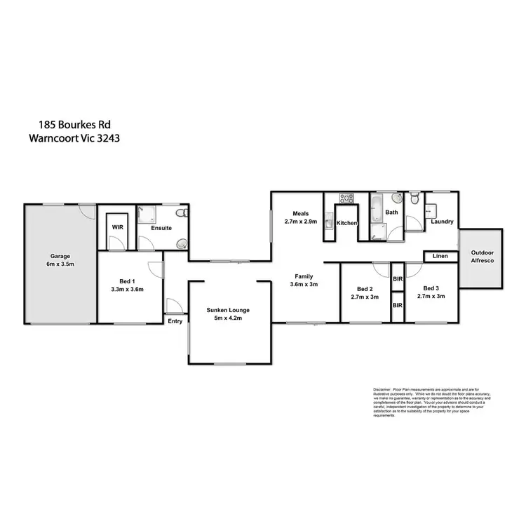 Floorplan of Homely rural property listing, 185 Bourkes Road, Irrewarra VIC 3249