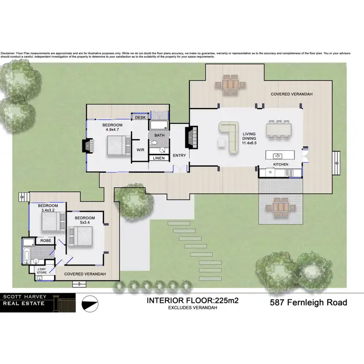 Floorplan of Homely house listing, 587 Fernleigh Road, Brooklet NSW 2479
