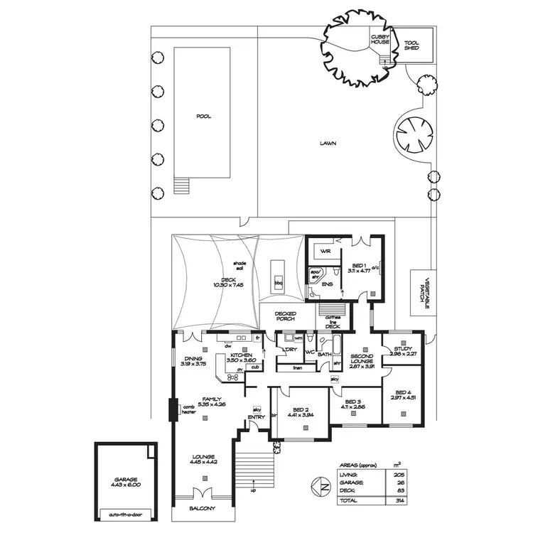 Floorplan of Homely house listing, 2 Milne Street, Glen Osmond SA 5064