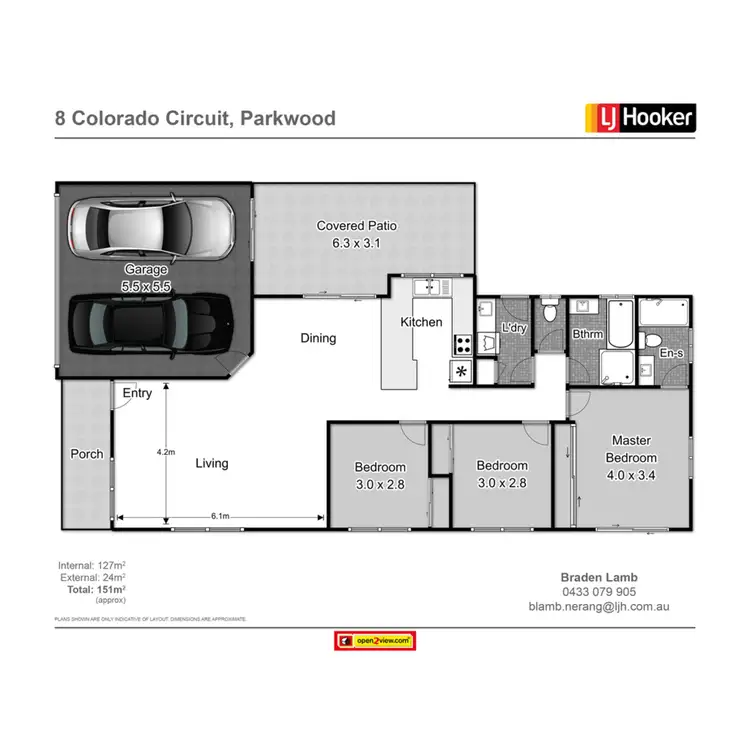 Floorplan of Homely house listing, 8 Colorado Circuit, Parkwood QLD 4214