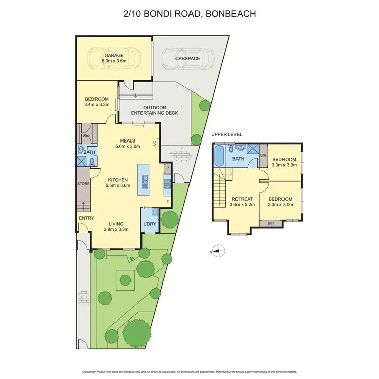 Floorplan of Homely townhouse listing, 2/10 Bondi Road, Bonbeach VIC 3196