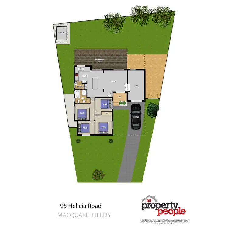 Floorplan of Homely house listing, 95 Helicia Road, Macquarie Fields NSW 2564