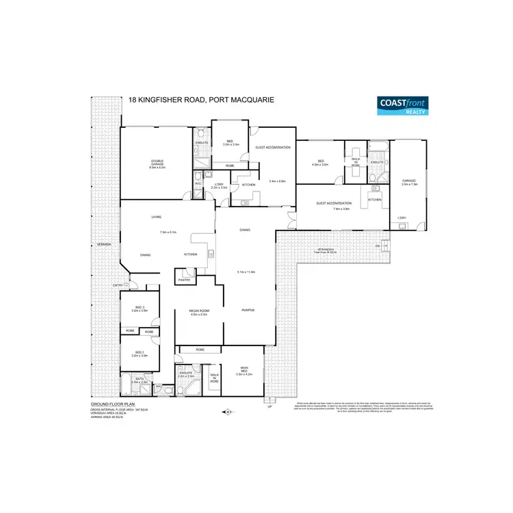 Floorplan of Homely house listing, 18 Kingfisher Road, Port Macquarie NSW 2444