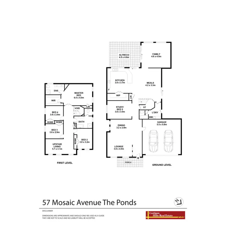 Floorplan of Homely house listing, 57 Mosaic Avenue, The Ponds NSW 2769