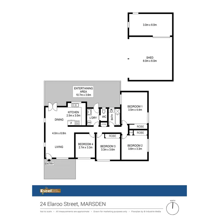 Floorplan of Homely house listing, 24 ELAROO Street, Marsden QLD 4132
