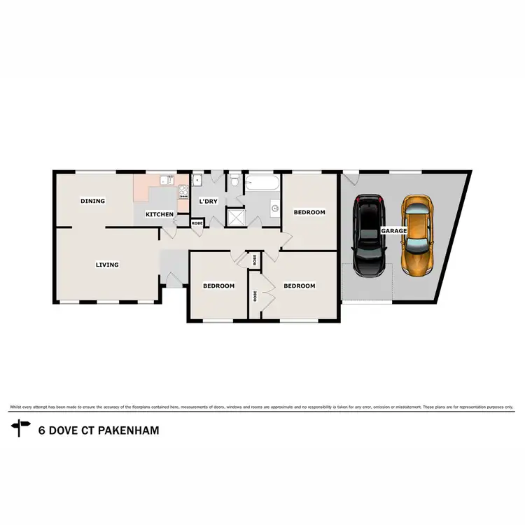 Floorplan of Homely house listing, 6 Dove Court, Pakenham VIC 3810