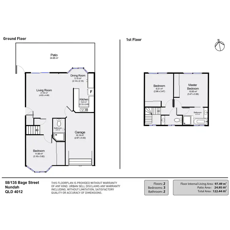 Floorplan of Homely townhouse listing, 58/135 Bage Street, Nundah QLD 4012