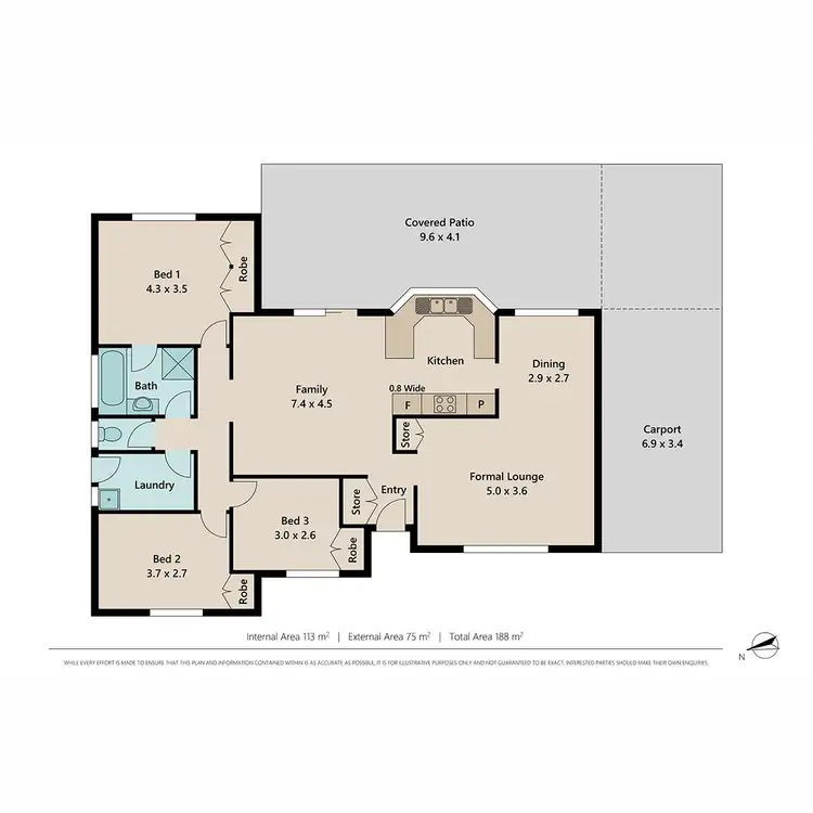 Floorplan of Homely house listing, 7 Pavon Street, Regents Park QLD 4118