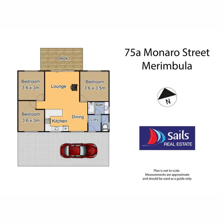Floorplan of Homely house listing, 75A Monaro Street, Merimbula NSW 2548