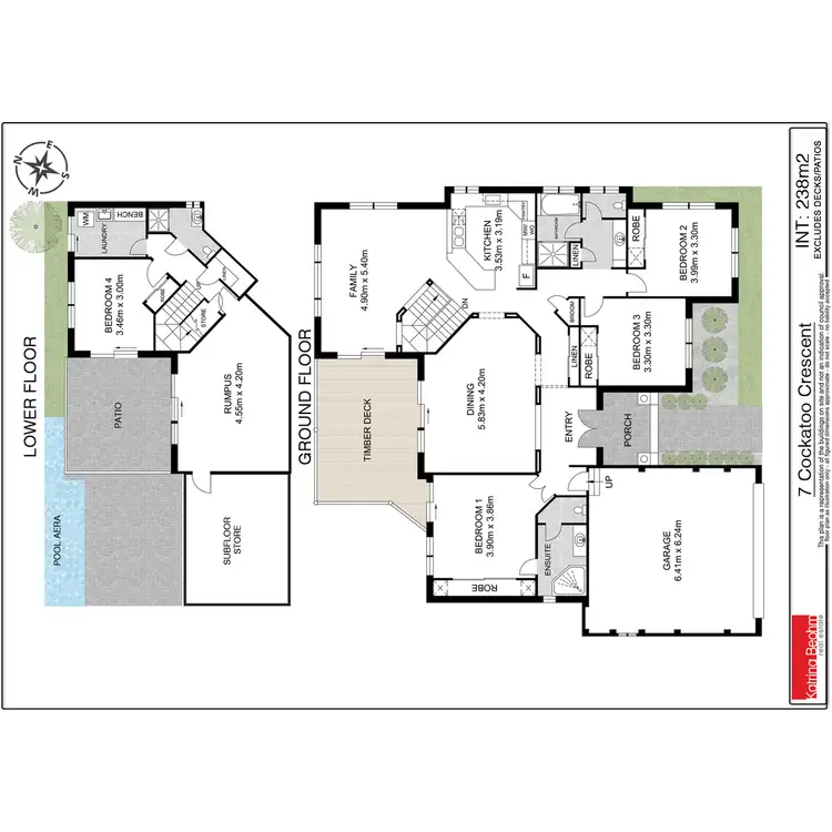 Floorplan of Homely house listing, 7 Cockatoo Crescent, Goonellabah NSW 2480