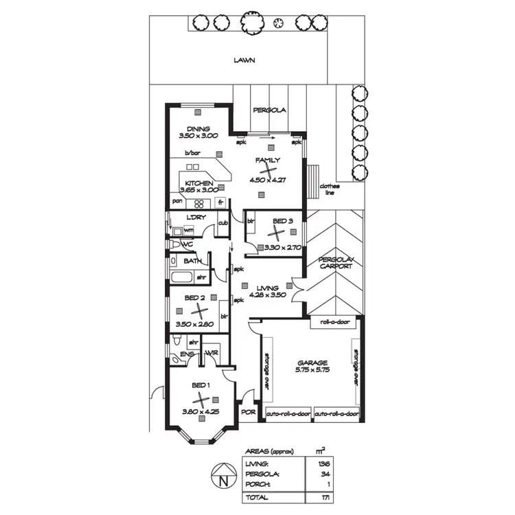 Floorplan of Homely house listing, 33 Brookfield Circuit, Northgate SA 5085