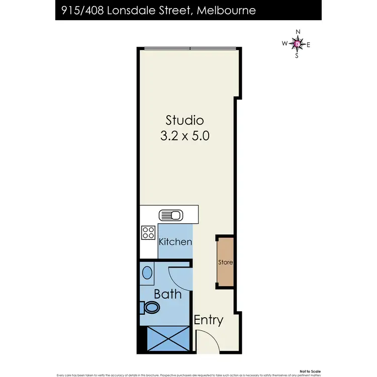 Floorplan of Homely apartment listing, 915/408 Lonsdale Street, Melbourne VIC 3000