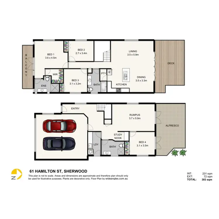Floorplan of Homely house listing, 61 Hamilton Street, Sherwood QLD 4075