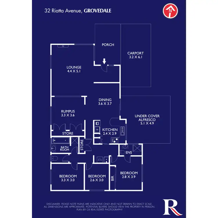 Floorplan of Homely house listing, 32 Riatta Avenue, Grovedale VIC 3216