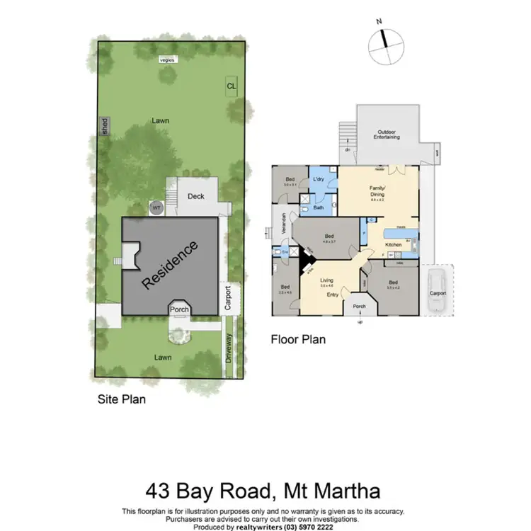 Floorplan of Homely house listing, 43 Bay Road, Mount Martha VIC 3934
