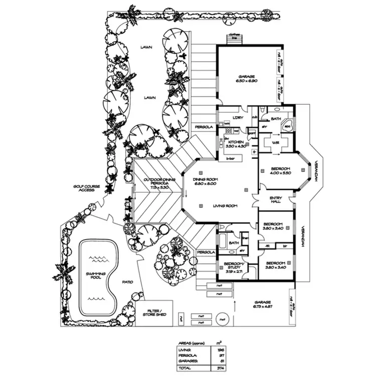 Floorplan of Homely house listing, 18 Africaine Drive, McCracken SA 5211