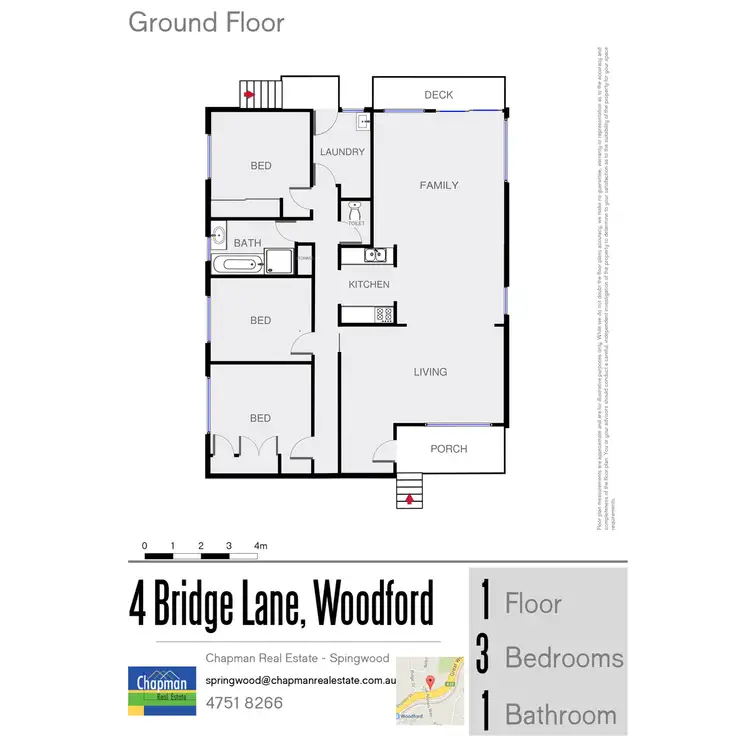 Floorplan of Homely house listing, 4 Bridge Lane, Woodford NSW 2778