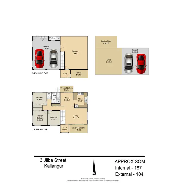 Floorplan of Homely house listing, 3 Jilba Street, Kallangur QLD 4503