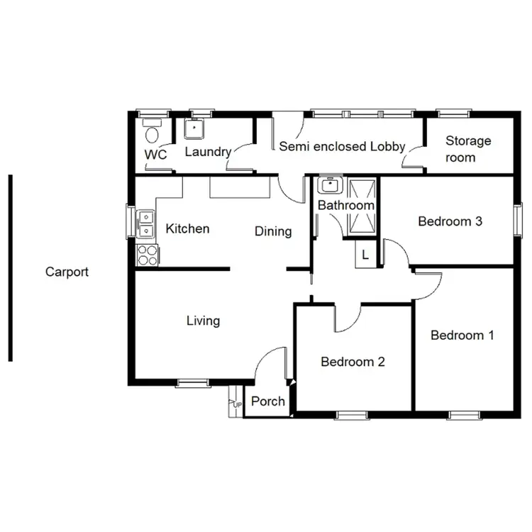 Floorplan of Homely house listing, 88 Pybus Street, Port Augusta SA 5700