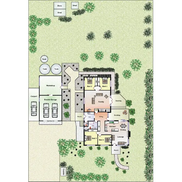 Floorplan of Homely house listing, 1480 Mornington Flinders Road, Main Ridge VIC 3928