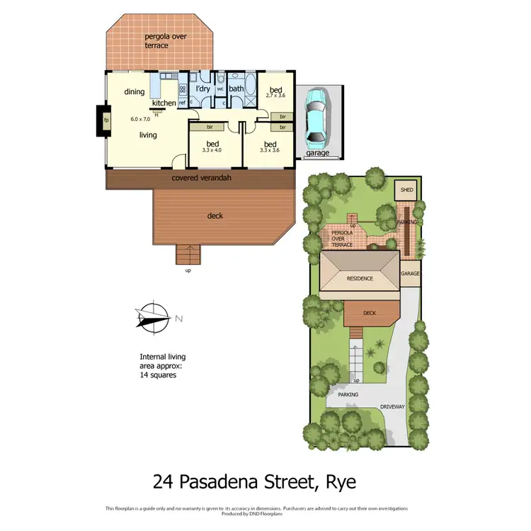 Floorplan of Homely house listing, 24 Pasadena Street, Rye VIC 3941