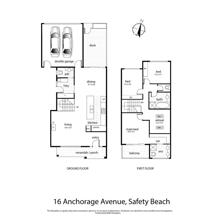 Floorplan of Homely house listing, 16 Anchorage Avenue, Safety Beach VIC 3936