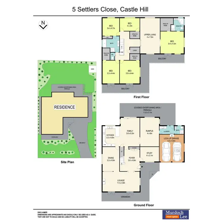 Floorplan of Homely house listing, 5 Settlers Close, Castle Hill NSW 2154