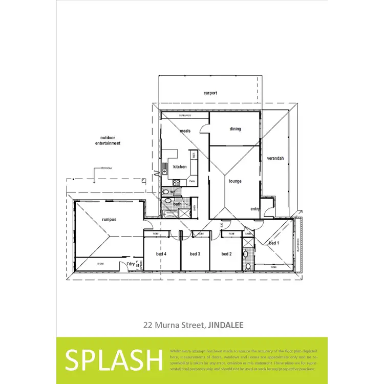 Floorplan of Homely house listing, 22 Murna Street, Jindalee QLD 4074