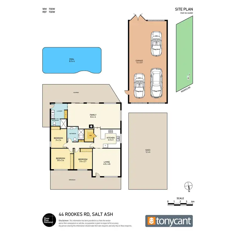 Floorplan of Homely house listing, 44 Rookes Road, Salt Ash NSW 2318