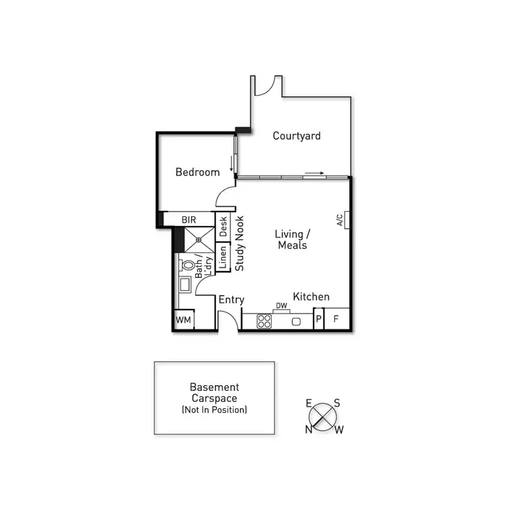 Floorplan of Homely apartment listing, G12/99 Dow Street, Port Melbourne VIC 3207
