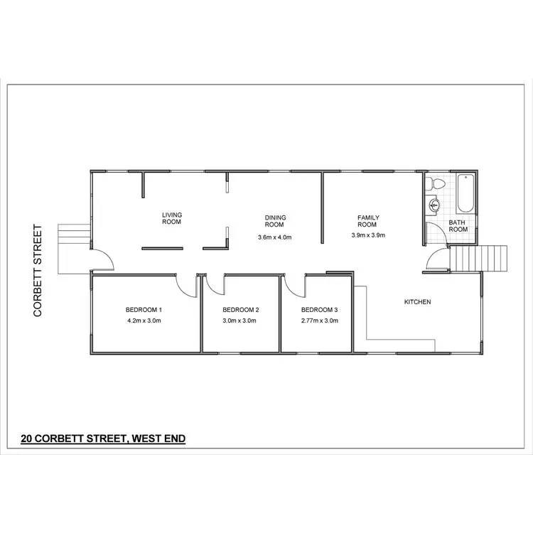 Floorplan of Homely house listing, 20 Corbett Street, West End QLD 4101