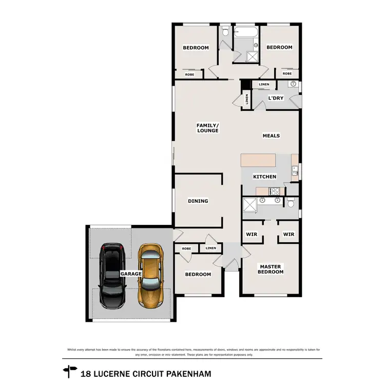 Floorplan of Homely house listing, 18 Lucerne Circuit, Pakenham VIC 3810